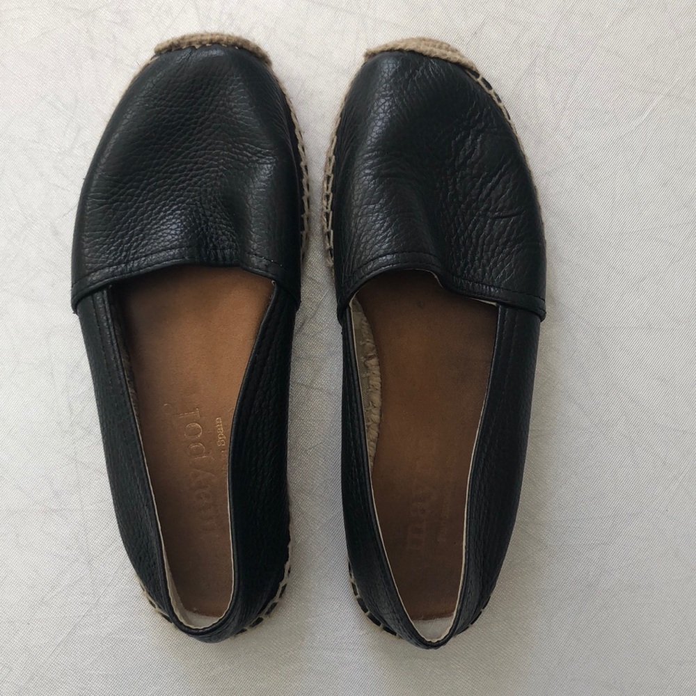 Black leather Maypol Espadrilles